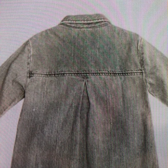 Denim Button-Up Kids Casual Dress